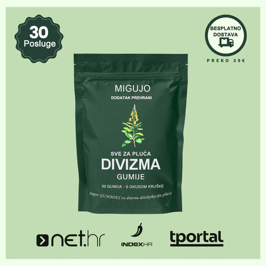 MlGUJO® Guma za čišćenje i obnovu pluća od divizme🌾